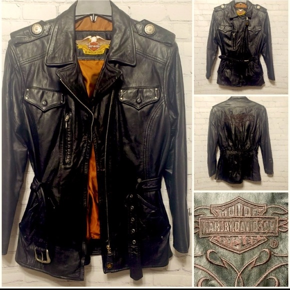 Harley-Davidson Jackets & Blazers - Harley-Davidson Women's Med VTG 90s leather jacket
